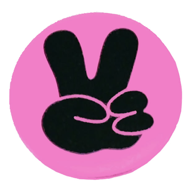 Peace/ Pink Base Badge