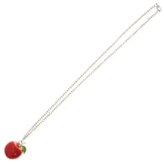 3D Apple Necklace on a 56cm Silver Chain (Aprox. 2.5cm Pendant)