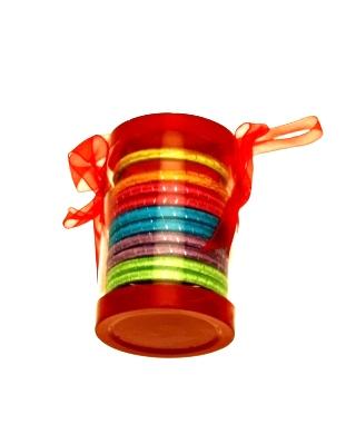 Mini Tube of Hair Elastics 10 elastics/tube
