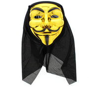 Halloween/ Anonymous/ Guy Fawkes Mask with Black Veil