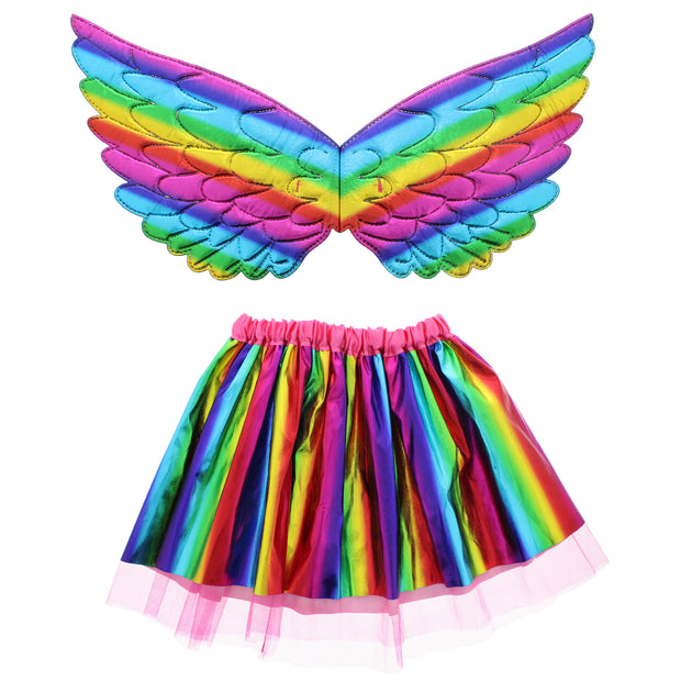 2 Piece Rainbow Fairy Angel Set