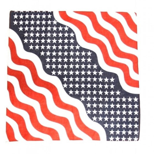 Wavy USA/ American Flag Bandana