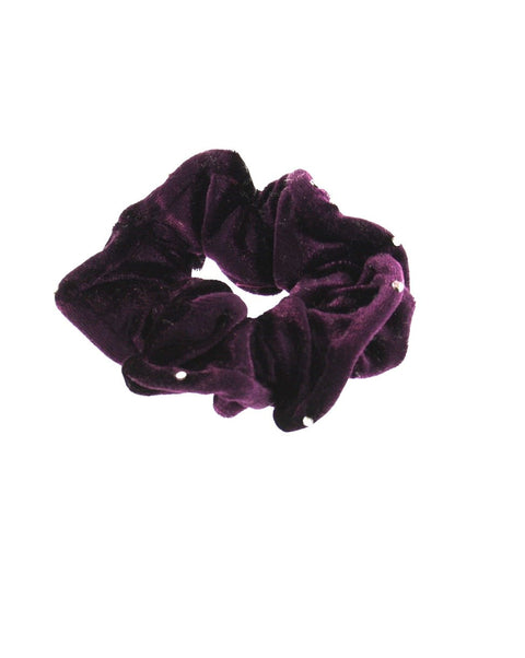 Velvet Scrunchie with Stones