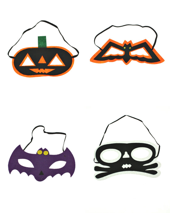 Assorted Children's Halloween Felt Masks