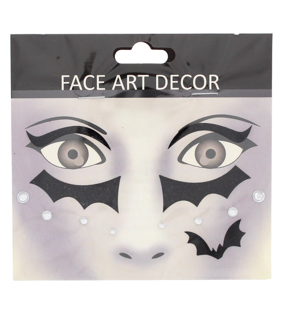 Halloween Face Bat Stickers