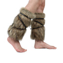 Faux Fur Fluffy Viking Warrior Costume Set