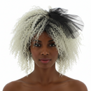 Retro 80s Wig with Bow