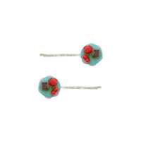 Pair of Cake Hair Grips Slides Grips