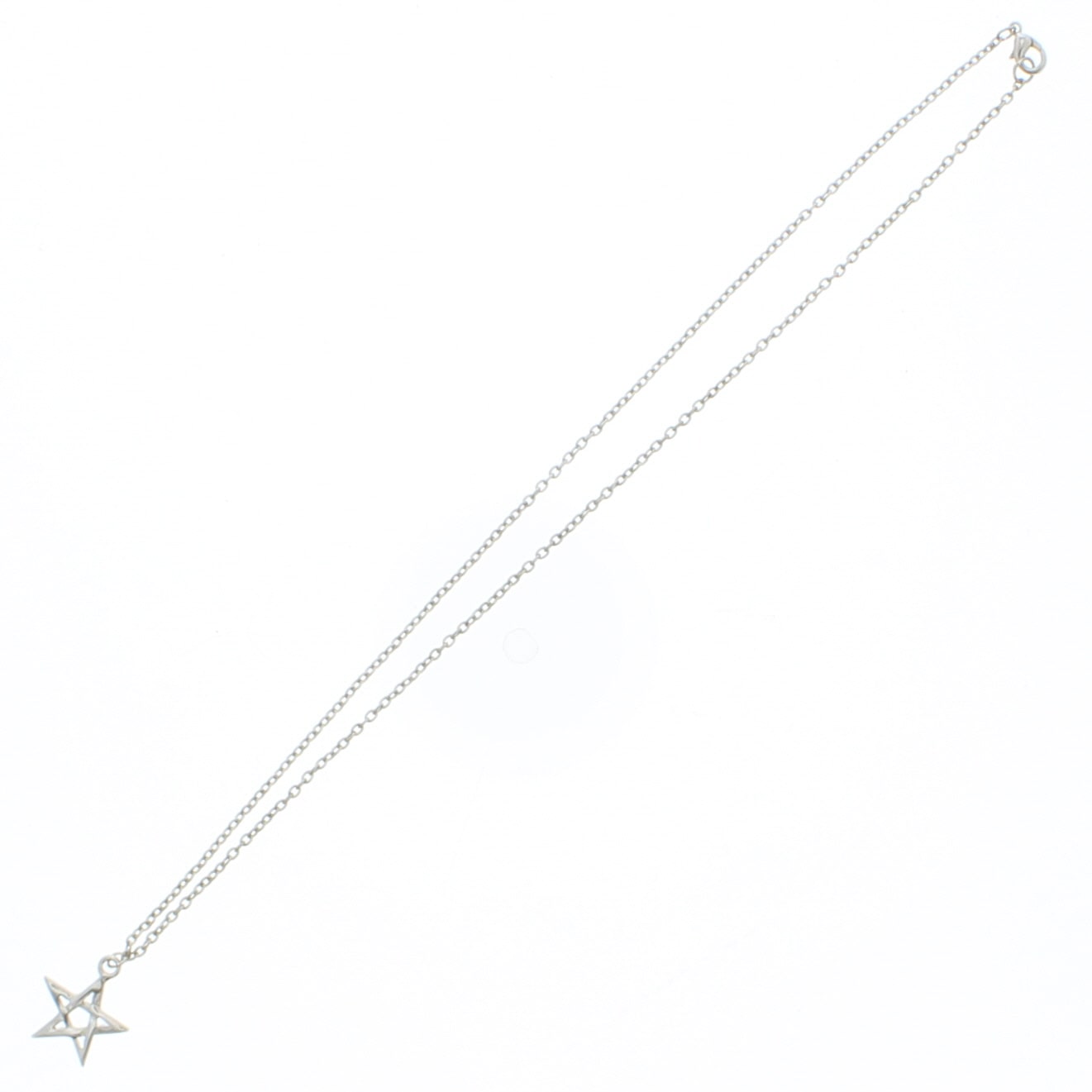 Inverted Mini Pentagram Chain Necklace
