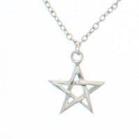 Inverted Mini Pentagram Chain Necklace