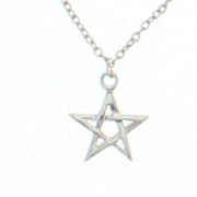 Inverted Mini Pentagram Chain Necklace