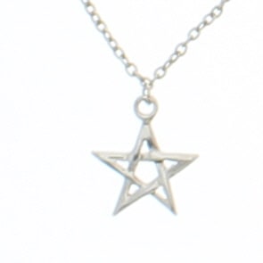 Inverted Mini Pentagram Chain Necklace