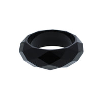 Plastic Chunky Faceted Geometric Bangle