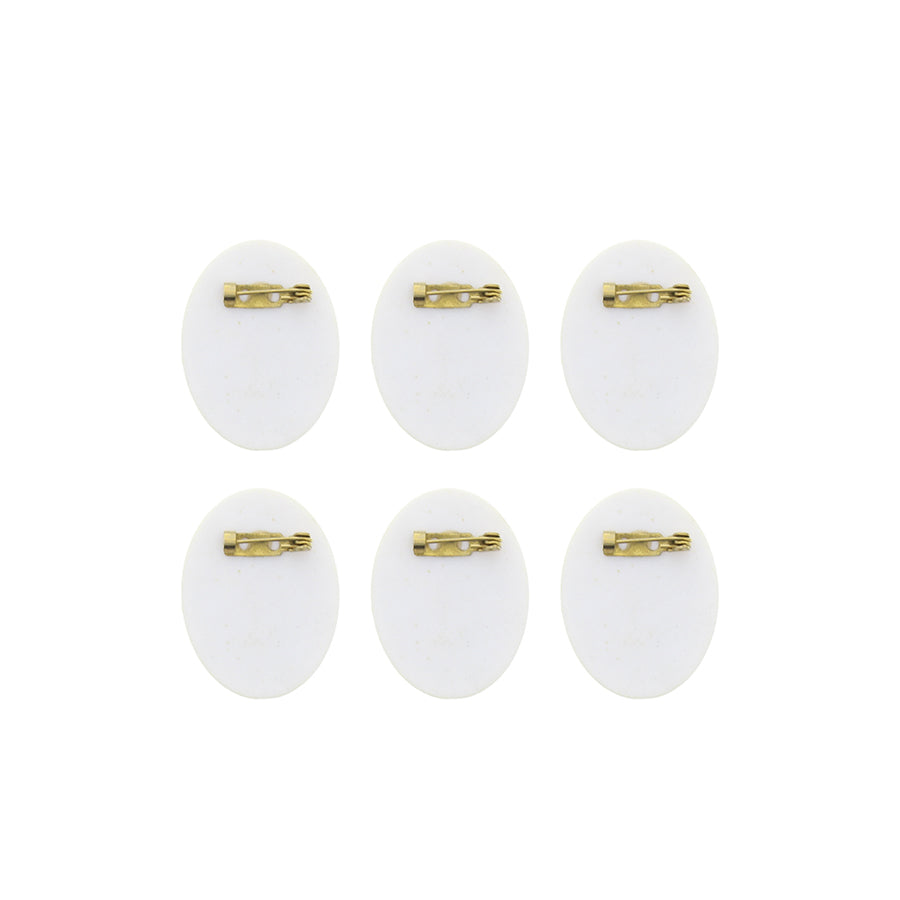 Smooth Retro Brooch Pin Badges