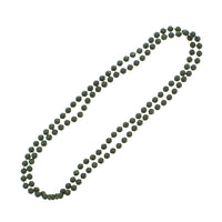 Marble Effect Long Plastic Beaded Necklace