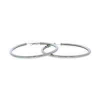 Pair of Metal Large Round Hoop Earrings