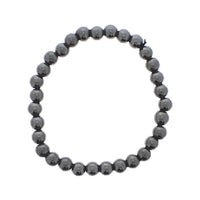 Magnetic Hematite Round Ball Metal Bracelet