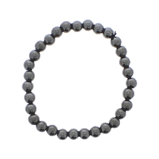 Magnetic Hematite Round Ball Metal Bracelet