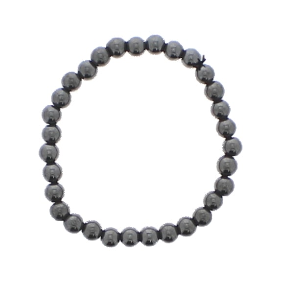 Magnetic Hematite Round Ball Metal Bracelet