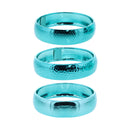 Set of 3 Metal Diamond Hammered Smooth Vintage Chunky Bangles