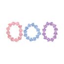 Set of 3 Plastic Butterfly Beaded Stretch Bracelets
