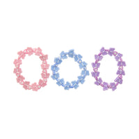 Set of 3 Plastic Butterfly Beaded Stretch Bracelets