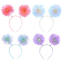 Assorted Pastel AB Colour Tinsel Pom Pom Head Boppers