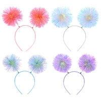 Assorted Pastel AB Colour Tinsel Pom Pom Head Boppers