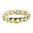 Men's Strong Gold Curb Heavy Chain Bracelet
