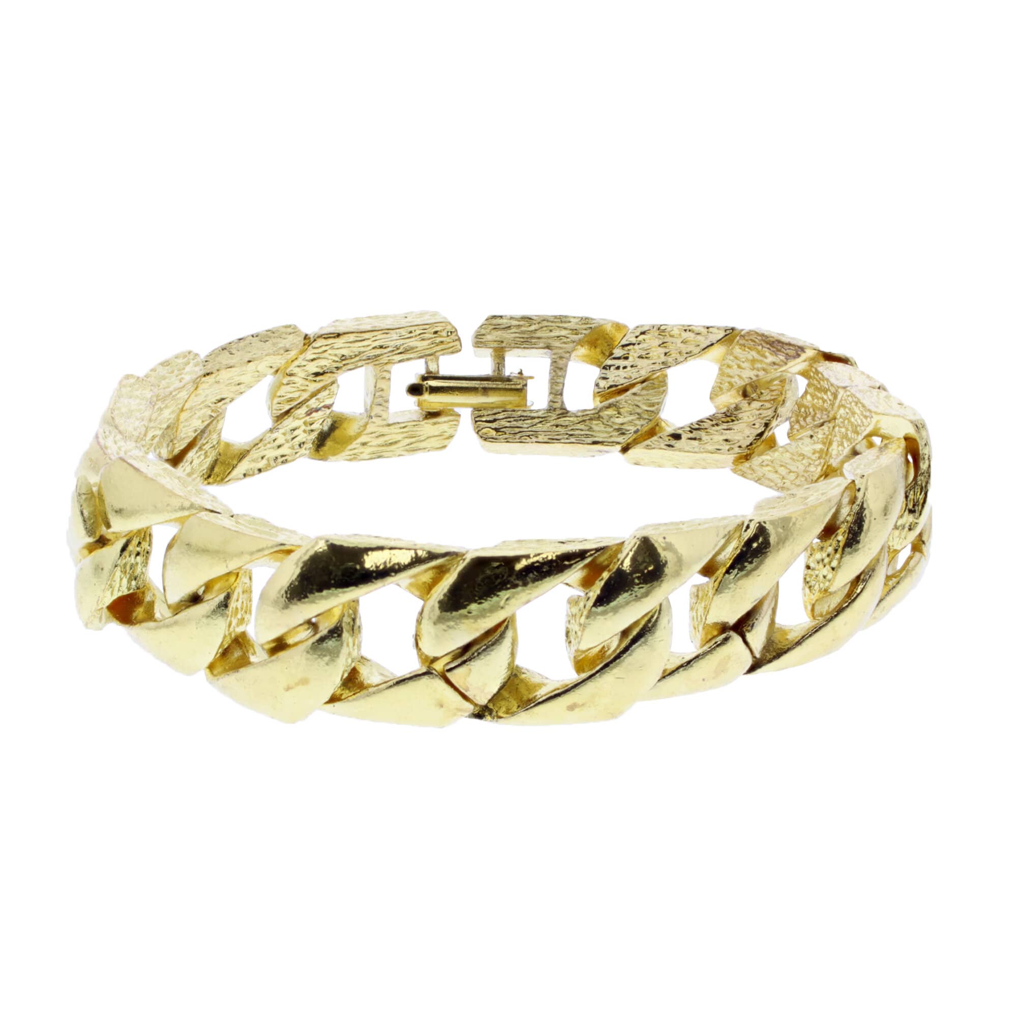 Men's Strong Gold Curb Heavy Chain Bracelet