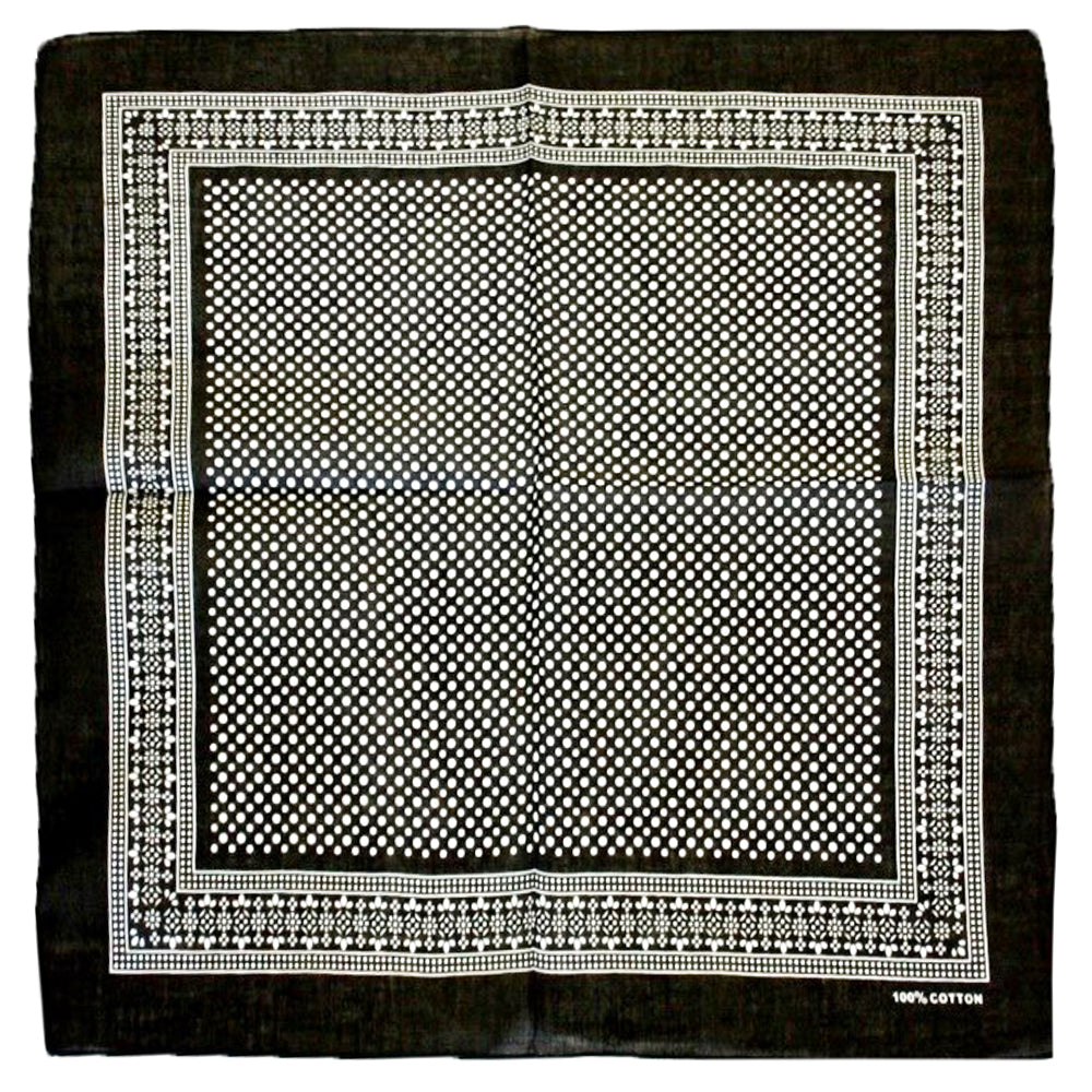Small Polka Dot Bandana with Border