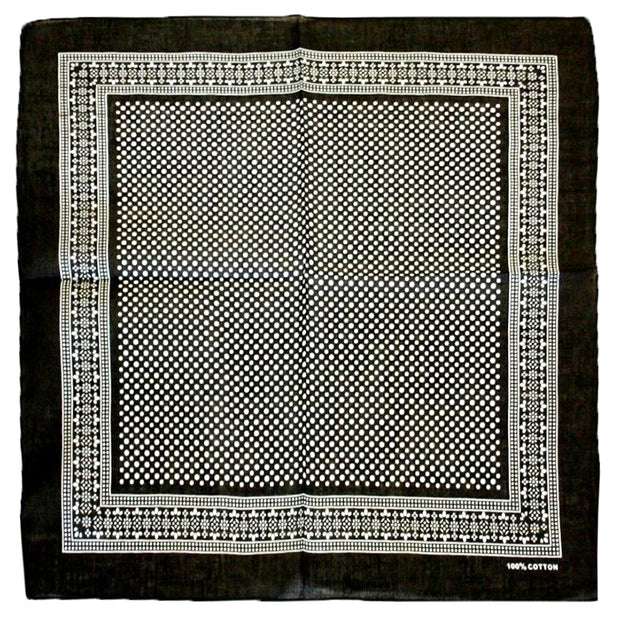 Small Polka Dot Bandana with Border
