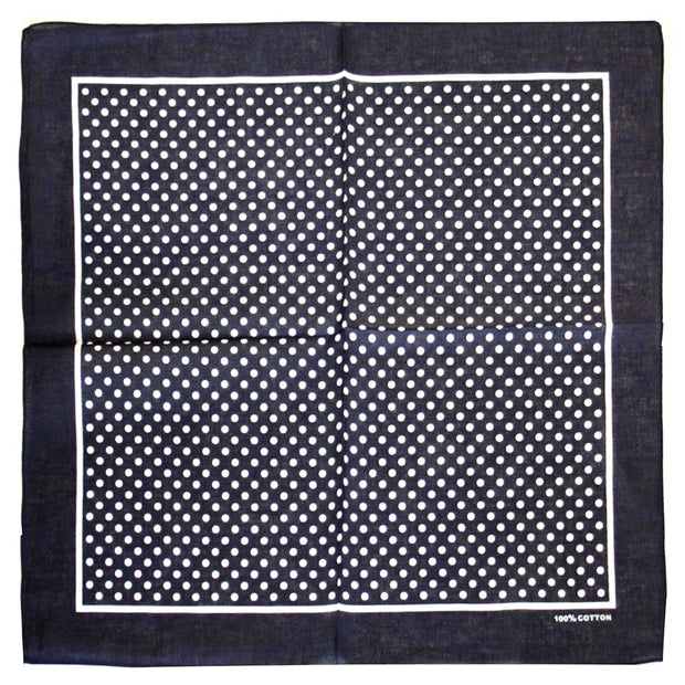 Small Polka Dot Bandana with Border