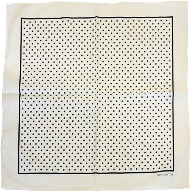 Small Polka Dot Bandana with Border