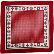 Tricolour Anchor & Nautical Wheel Bandana