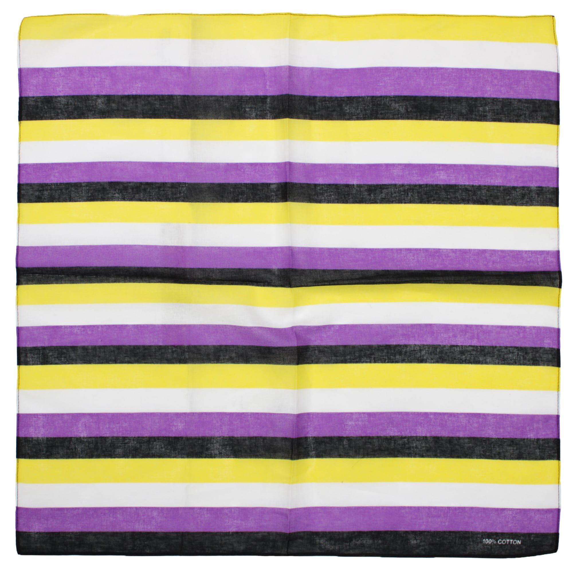 Non Binary Flag Cotton Bandana