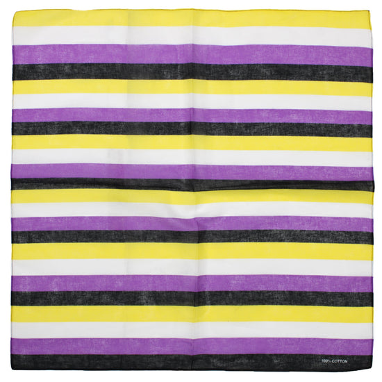 Non Binary Flag Cotton Bandana
