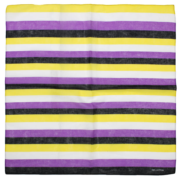 Non Binary Flag Cotton Bandana
