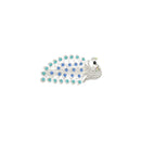 Set of 12 Metal Peacock Rhinestone Elegant Hair Clips