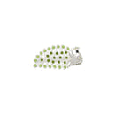 Set of 12 Metal Peacock Rhinestone Elegant Hair Clips