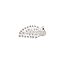 Set of 12 Metal Peacock Rhinestone Elegant Hair Clips