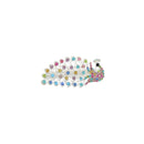 Set of 12 Metal Peacock Rhinestone Elegant Hair Clips