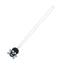 Plastic Skull Crossbones Metal Ball Chain Necklace