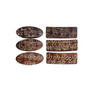 Brown Glitter Barrettes