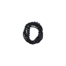 Set of 6 Assorted Size Black Bead Bracelets