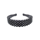 3cm Criss Cross Black Aliceband