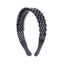 3cm Criss Cross Black Aliceband