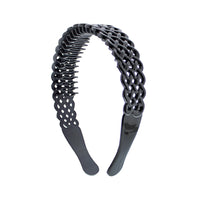3cm Criss Cross Black Aliceband
