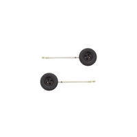 Pair of Button Bobby Pins Hair Grips