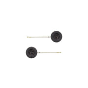 Pair of Button Bobby Pins Hair Grips